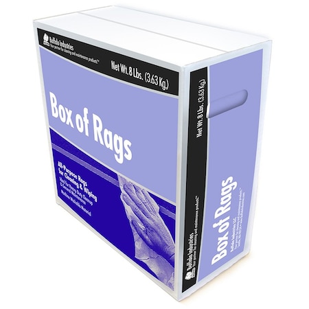 Buffalo Industries 8 Lb  White Tee Shirt W/Trim 10266